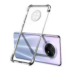 Custodia Silicone Trasparente Ultra Sottile Cover Morbida H01 per Huawei Enjoy 20 Plus 5G Argento