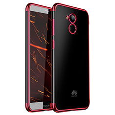 Custodia Silicone Trasparente Ultra Sottile Cover Morbida H01 per Huawei Enjoy 6S Rosso