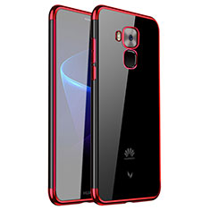 Custodia Silicone Trasparente Ultra Sottile Cover Morbida H01 per Huawei G9 Plus Rosso