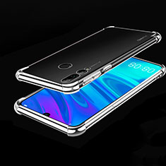 Custodia Silicone Trasparente Ultra Sottile Cover Morbida H01 per Huawei Honor 20 Lite Argento