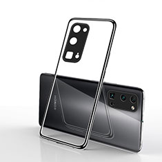Custodia Silicone Trasparente Ultra Sottile Cover Morbida H01 per Huawei Honor 30 Pro+ Plus Nero
