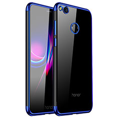 Custodia Silicone Trasparente Ultra Sottile Cover Morbida H01 per Huawei Honor 8 Lite Blu