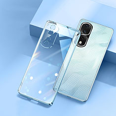 Custodia Silicone Trasparente Ultra Sottile Cover Morbida H01 per Huawei Honor 80 Pro 5G Blu