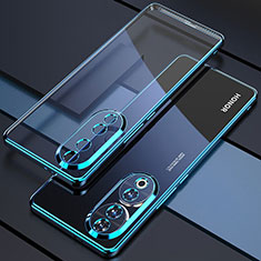 Custodia Silicone Trasparente Ultra Sottile Cover Morbida H01 per Huawei Honor 90 5G Blu