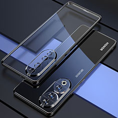 Custodia Silicone Trasparente Ultra Sottile Cover Morbida H01 per Huawei Honor 90 5G Nero