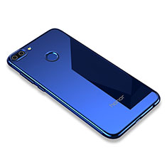 Custodia Silicone Trasparente Ultra Sottile Cover Morbida H01 per Huawei Honor 9i Blu