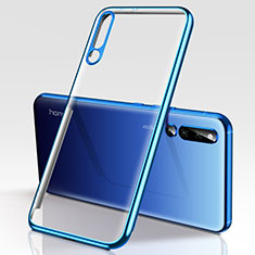 Custodia Silicone Trasparente Ultra Sottile Cover Morbida H01 per Huawei Honor Magic 2 Blu