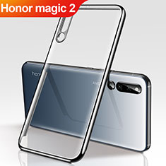 Custodia Silicone Trasparente Ultra Sottile Cover Morbida H01 per Huawei Honor Magic 2 Nero