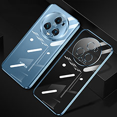 Custodia Silicone Trasparente Ultra Sottile Cover Morbida H01 per Huawei Honor Magic5 Pro 5G Blu