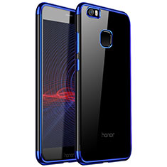 Custodia Silicone Trasparente Ultra Sottile Cover Morbida H01 per Huawei Honor Note 8 Blu