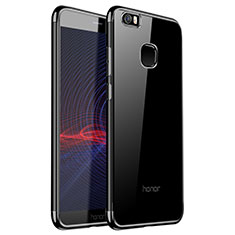 Custodia Silicone Trasparente Ultra Sottile Cover Morbida H01 per Huawei Honor Note 8 Nero