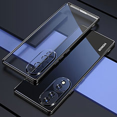 Custodia Silicone Trasparente Ultra Sottile Cover Morbida H01 per Huawei Honor X7b Nero