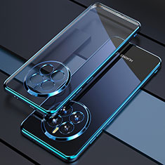 Custodia Silicone Trasparente Ultra Sottile Cover Morbida H01 per Huawei Mate 50 Blu