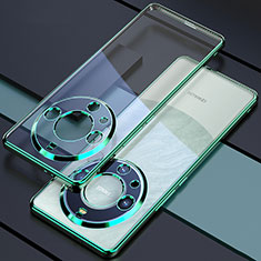 Custodia Silicone Trasparente Ultra Sottile Cover Morbida H01 per Huawei Mate 60 Verde