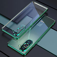 Custodia Silicone Trasparente Ultra Sottile Cover Morbida H01 per Huawei Nova 10 Verde