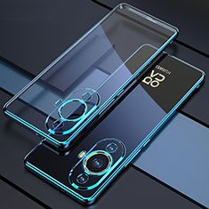 Custodia Silicone Trasparente Ultra Sottile Cover Morbida H01 per Huawei Nova 11 Pro Blu