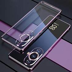 Custodia Silicone Trasparente Ultra Sottile Cover Morbida H01 per Huawei Nova 11 Pro Viola