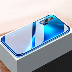Custodia Silicone Trasparente Ultra Sottile Cover Morbida H01 per Huawei Nova 6 Blu