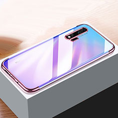Custodia Silicone Trasparente Ultra Sottile Cover Morbida H01 per Huawei Nova 6 Oro Rosa