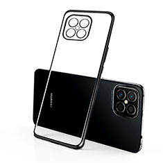 Custodia Silicone Trasparente Ultra Sottile Cover Morbida H01 per Huawei Nova 8 SE 5G Nero