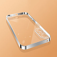 Custodia Silicone Trasparente Ultra Sottile Cover Morbida H01 per Huawei Nova 9 SE Argento