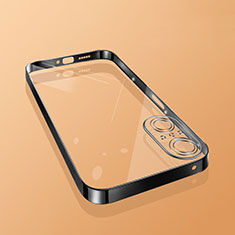 Custodia Silicone Trasparente Ultra Sottile Cover Morbida H01 per Huawei Nova 9 SE Nero