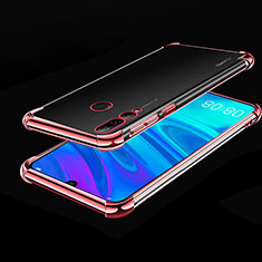 Custodia Silicone Trasparente Ultra Sottile Cover Morbida H01 per Huawei P Smart+ Plus (2019) Oro Rosa