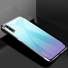 Custodia Silicone Trasparente Ultra Sottile Cover Morbida H01 per Huawei P smart S Argento