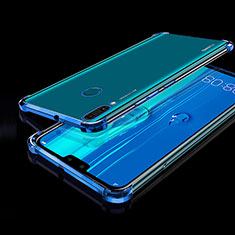 Custodia Silicone Trasparente Ultra Sottile Cover Morbida H01 per Huawei Y9 (2019) Blu