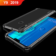 Custodia Silicone Trasparente Ultra Sottile Cover Morbida H01 per Huawei Y9 (2019) Nero