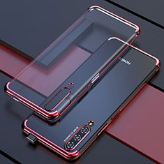 Custodia Silicone Trasparente Ultra Sottile Cover Morbida H01 per Huawei Y9s Rosso