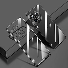 Custodia Silicone Trasparente Ultra Sottile Cover Morbida H01 per OnePlus 11 5G Nero