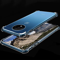 Custodia Silicone Trasparente Ultra Sottile Cover Morbida H01 per OnePlus 7T Chiaro