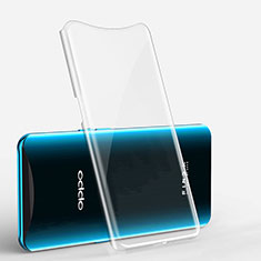 Custodia Silicone Trasparente Ultra Sottile Cover Morbida H01 per Oppo Find X Super Flash Edition Chiaro