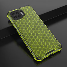 Custodia Silicone Trasparente Ultra Sottile Cover Morbida H01 per Oppo Reno4 Lite Verde