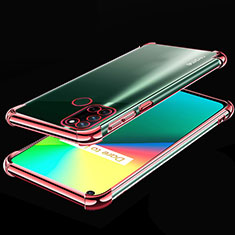 Custodia Silicone Trasparente Ultra Sottile Cover Morbida H01 per Realme 7i Oro Rosa
