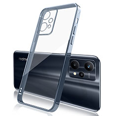 Custodia Silicone Trasparente Ultra Sottile Cover Morbida H01 per Realme 9 5G Blu