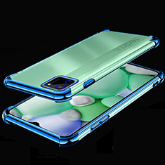 Custodia Silicone Trasparente Ultra Sottile Cover Morbida H01 per Realme C11 Blu