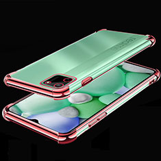Custodia Silicone Trasparente Ultra Sottile Cover Morbida H01 per Realme C11 Oro Rosa