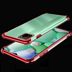 Custodia Silicone Trasparente Ultra Sottile Cover Morbida H01 per Realme C11 Rosso