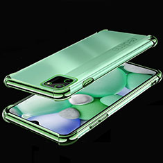 Custodia Silicone Trasparente Ultra Sottile Cover Morbida H01 per Realme C11 Verde