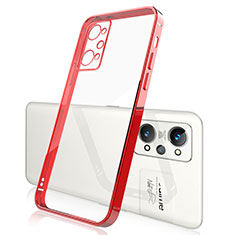 Custodia Silicone Trasparente Ultra Sottile Cover Morbida H01 per Realme GT Neo 3T 5G Rosso