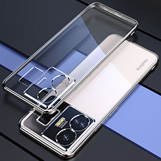 Custodia Silicone Trasparente Ultra Sottile Cover Morbida H01 per Realme GT Neo5 5G Argento