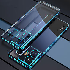 Custodia Silicone Trasparente Ultra Sottile Cover Morbida H01 per Realme GT Neo6 5G Blu