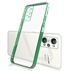 Custodia Silicone Trasparente Ultra Sottile Cover Morbida H01 per Realme Q5 Pro 5G Verde