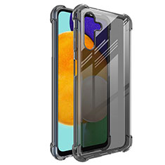 Custodia Silicone Trasparente Ultra Sottile Cover Morbida H01 per Samsung Galaxy A04s Grigio