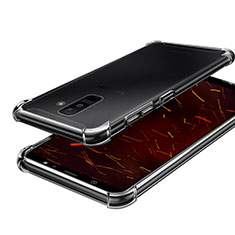 Custodia Silicone Trasparente Ultra Sottile Cover Morbida H01 per Samsung Galaxy A6 Plus Chiaro