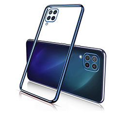 Custodia Silicone Trasparente Ultra Sottile Cover Morbida H01 per Samsung Galaxy M53 5G Blu