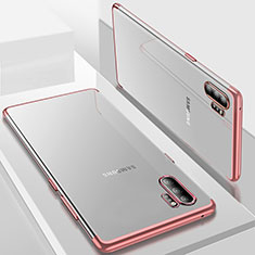 Custodia Silicone Trasparente Ultra Sottile Cover Morbida H01 per Samsung Galaxy Note 10 Plus 5G Oro Rosa
