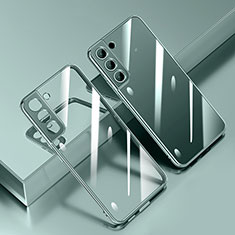 Custodia Silicone Trasparente Ultra Sottile Cover Morbida H01 per Samsung Galaxy S22 5G Verde